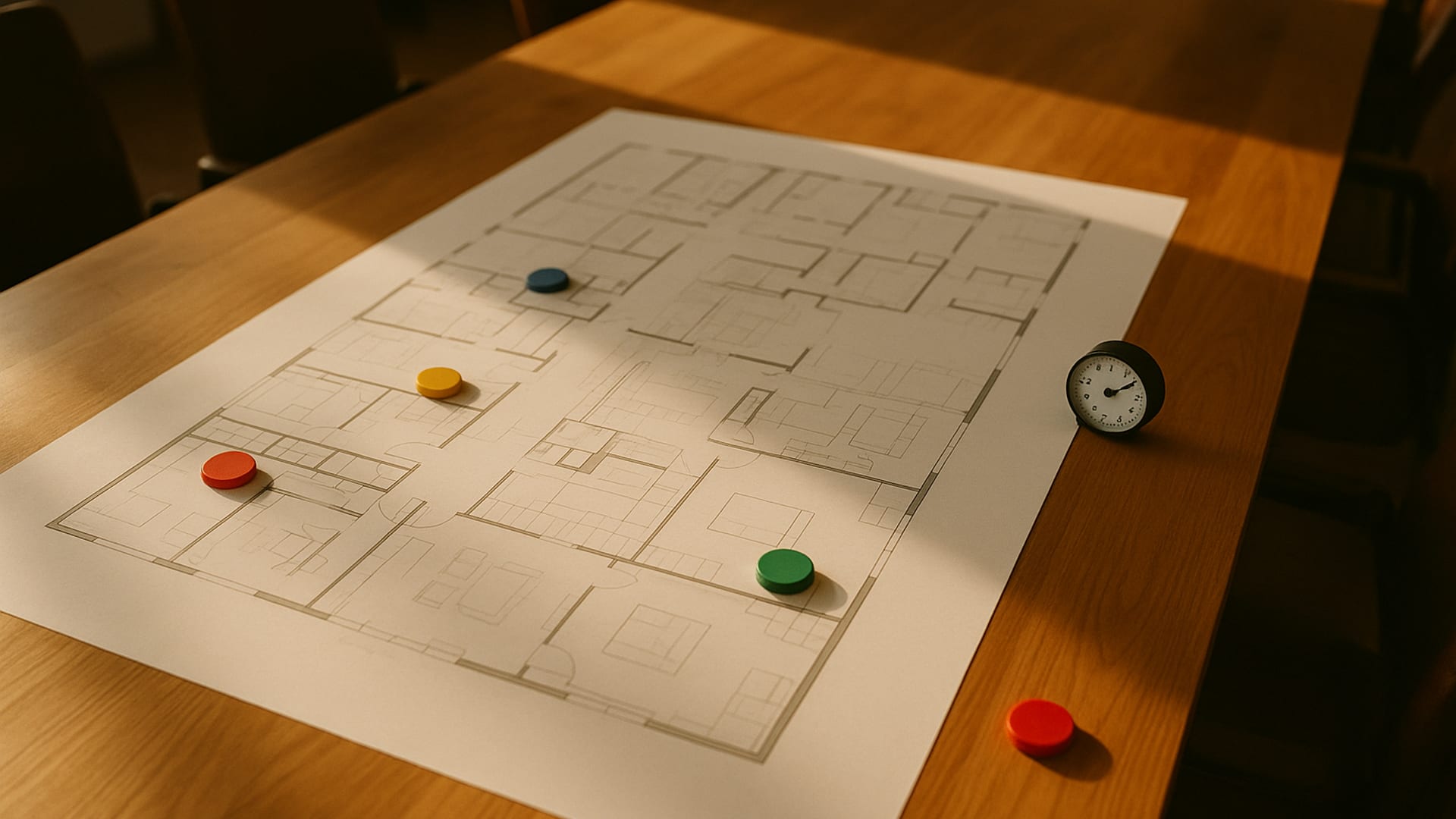 A scenario-based training session with staff working through a calm rehearsal